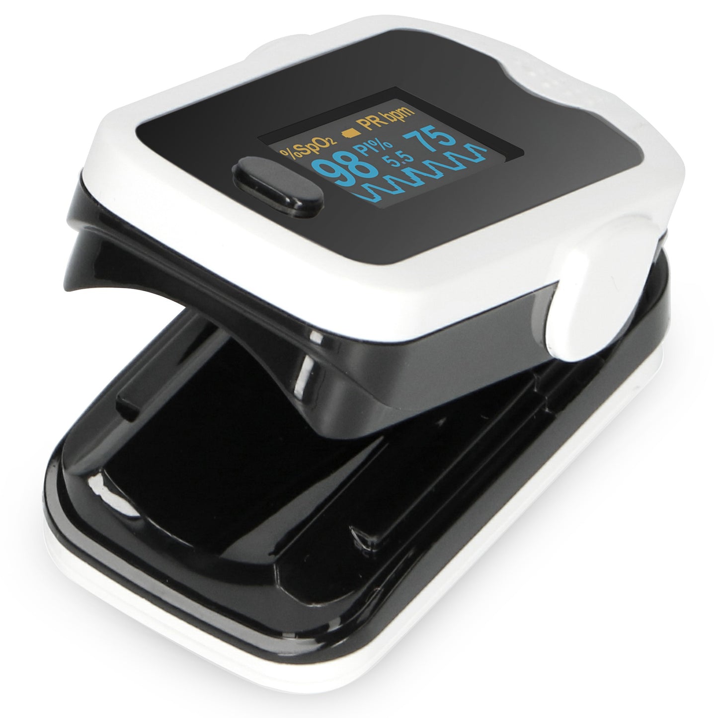 Pulse Oximeter with OLED Display, Heart Rate & SpO2 Measurement
