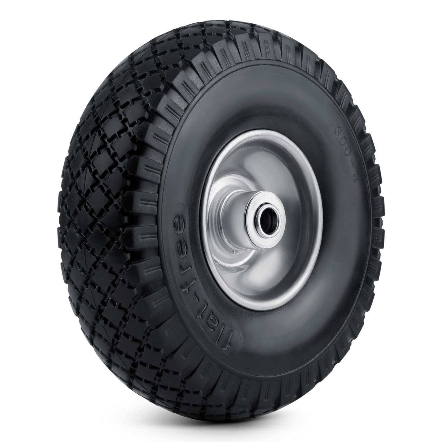 Puncture-free wheelbarrow wheel 3.00-4 black-silver Humberg