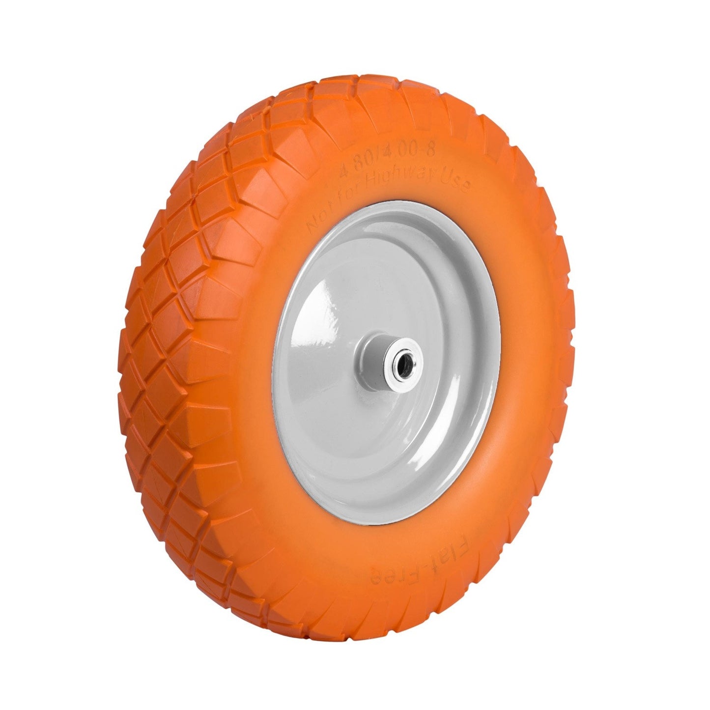 Puncture-free wheelbarrow wheel 4.00-8 orange-white Humberg