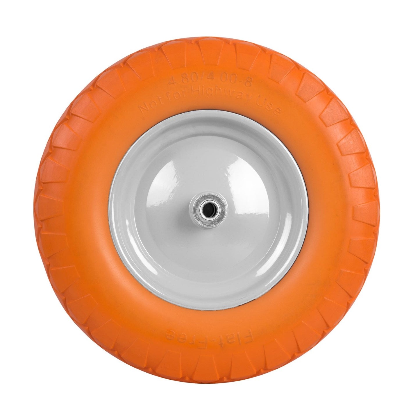 Puncture-free wheelbarrow wheel 4.00-8 orange-white Humberg
