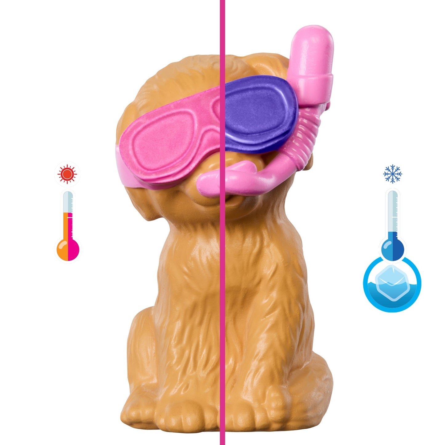Barbie Puppy Pool Playset with Color-Changing Dogs