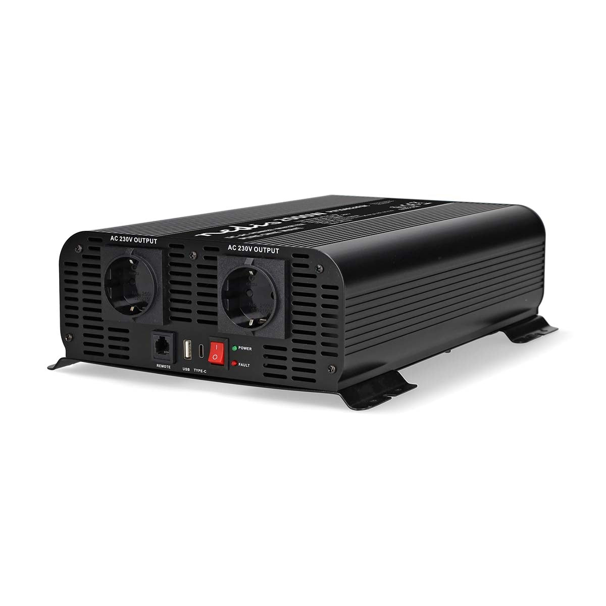 Pure Sine Wave Power Inverter, 2000W, 24V DC to 230V AC