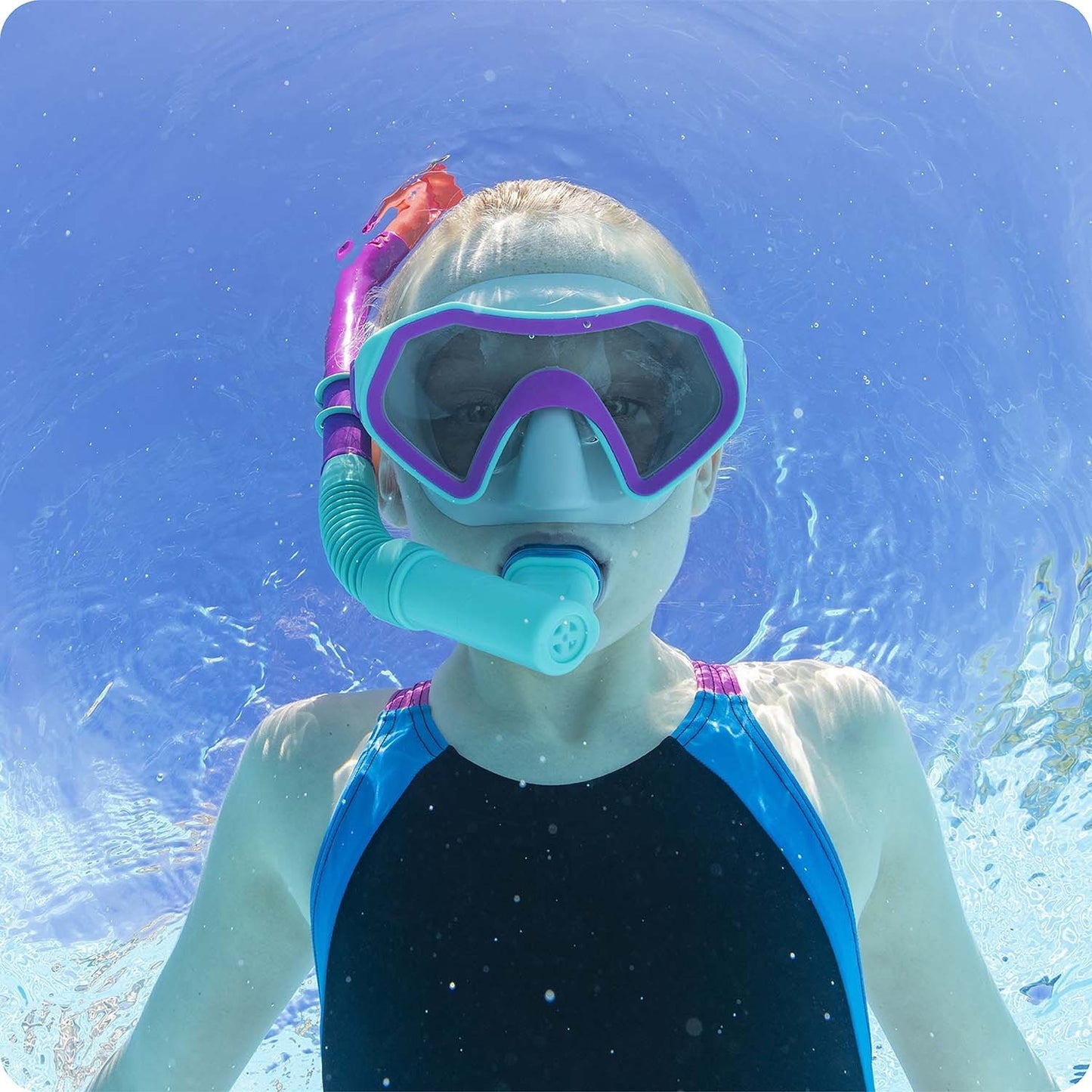 Purple and turquoise Bestway 24025 diving set