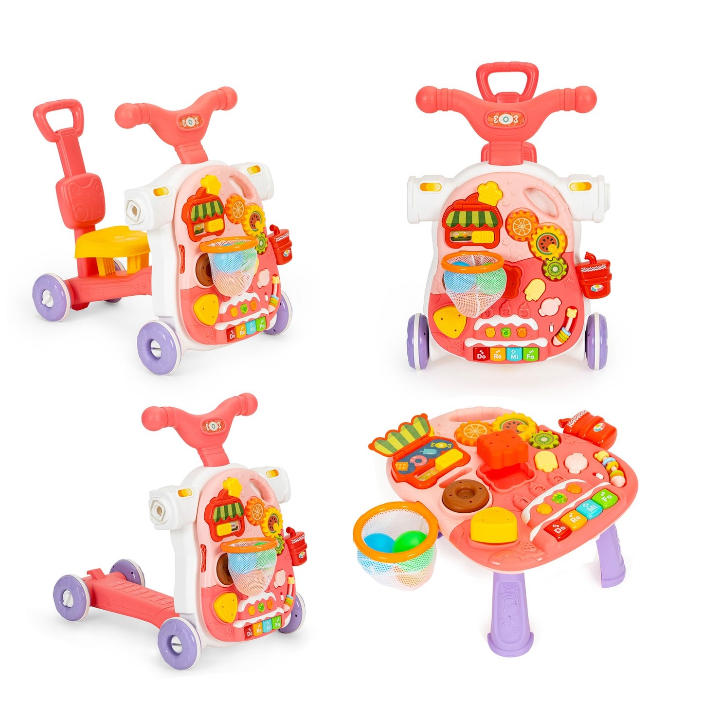Push bike, scooter, interactive educational table 4in1 for children