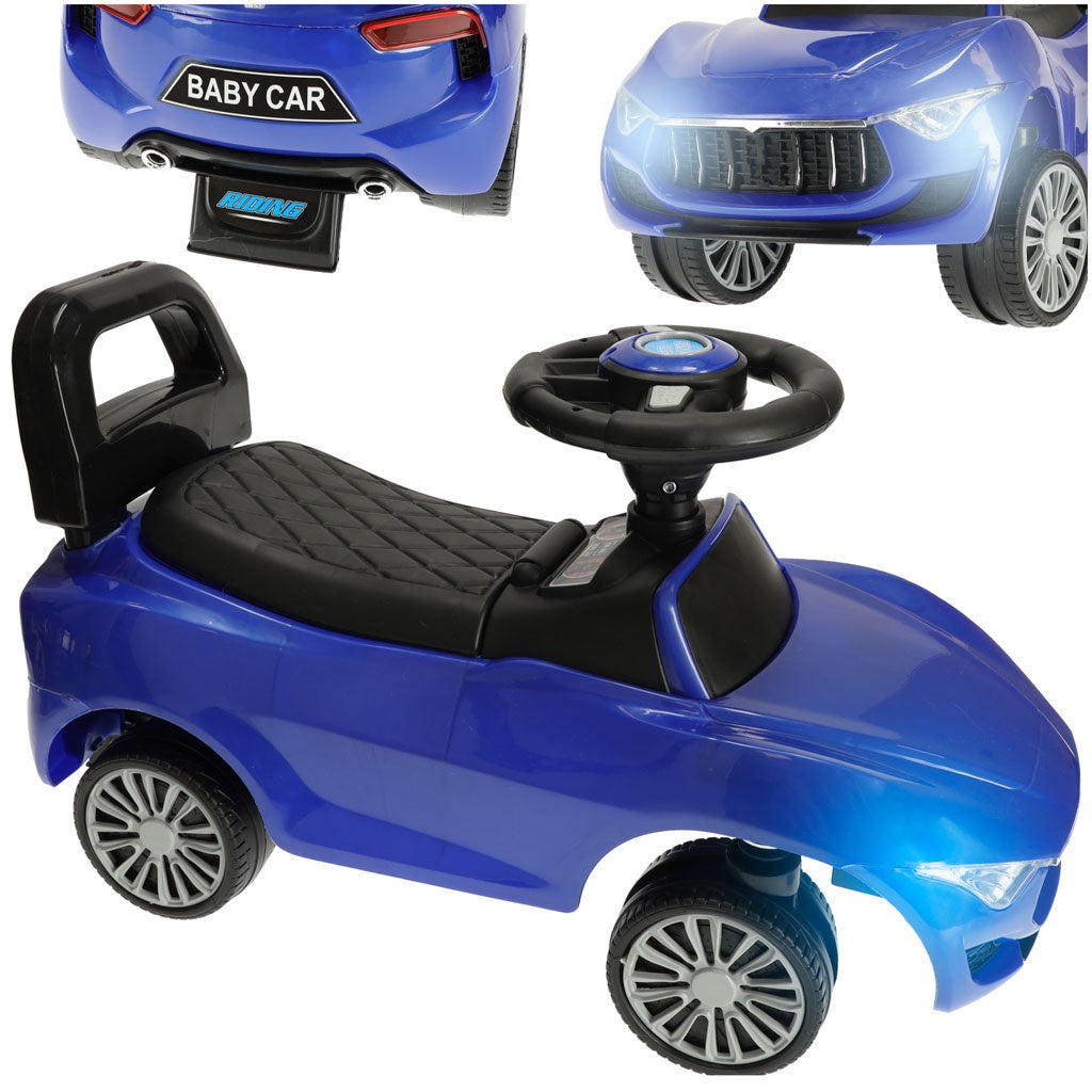 Pushchair car with sound and lights blue