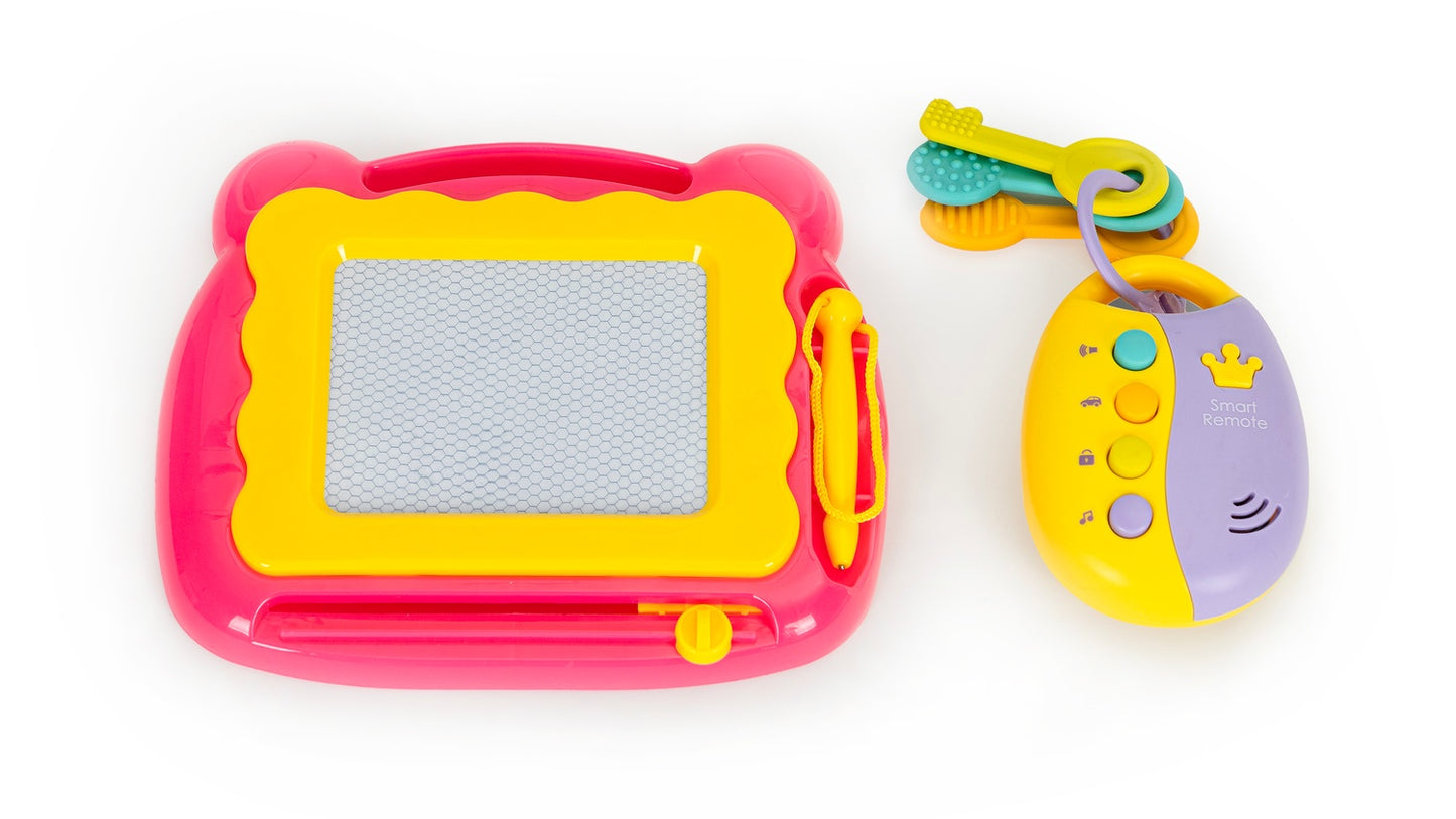 Pusher walker for children, an interactive ride-on with description and sounds