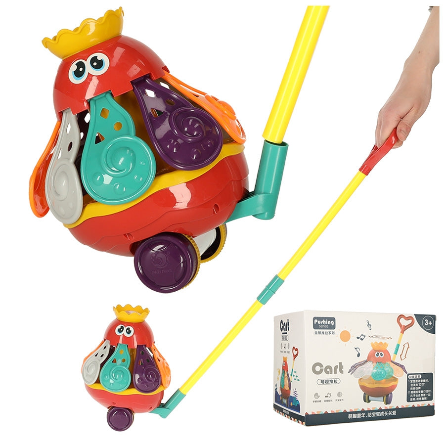 Push stick with sound octopus