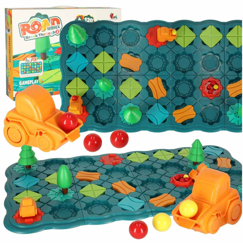 Puzzle board game maze obstacle course 56el