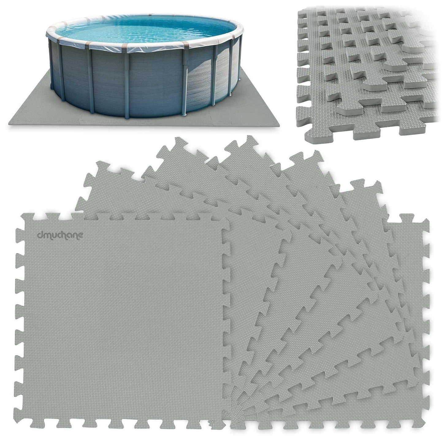 Puzzle mat for children, foam rubber, 50 x 50 cm, 8 pcs