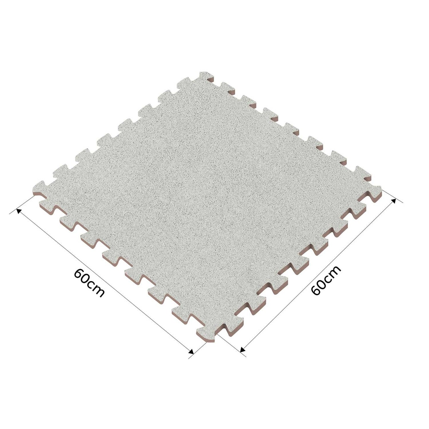 Puzzle mat in foam 180 x 120 cm Massido, 6 parts