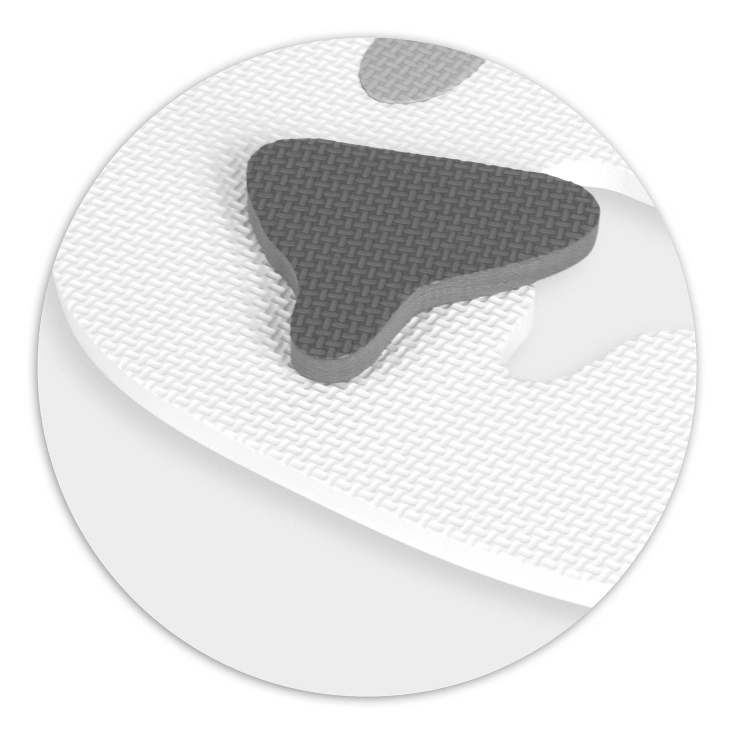Puzzle mat in foam 180x180 cm, 9 parts, gray animal motifs