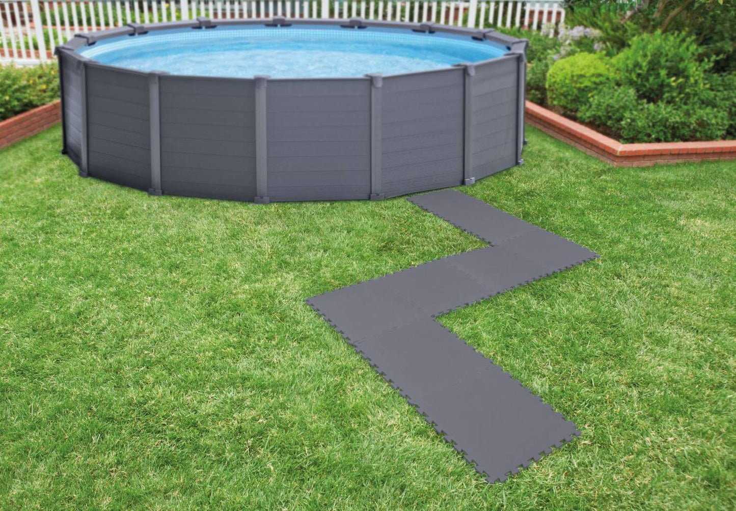 Puzzles foam mat 50x50cm 8 pieces under the pool INTEX 29084
