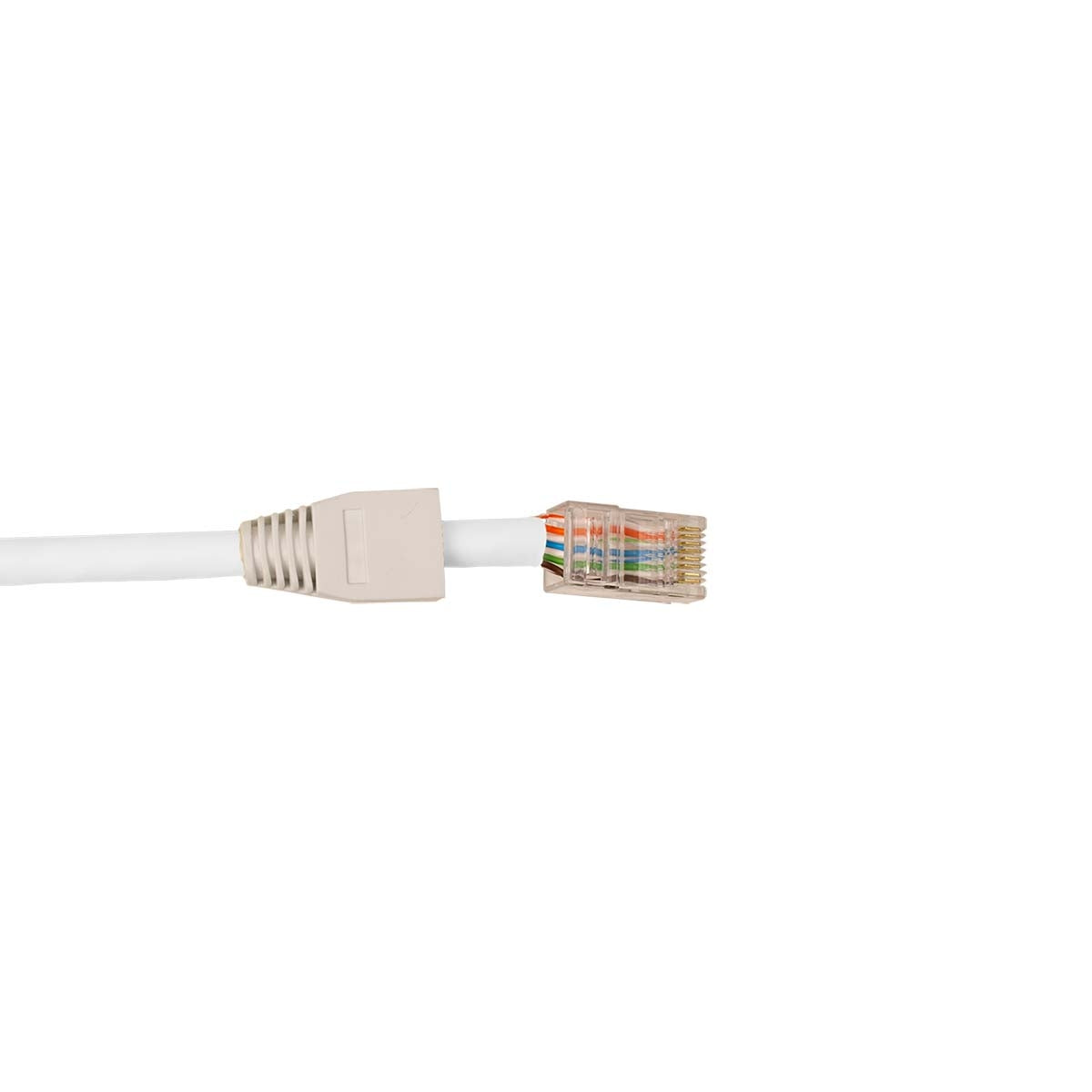 QCRJ45 CAT6 FTP 10 Quick connect U/FTP CAT6 data connector RJ45 with white thule - 10 pcs
