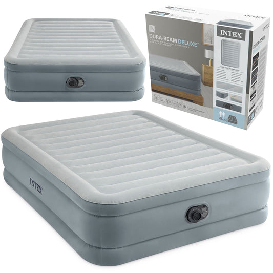 Queen Air Mattress with Built-In Electric Pump, 203x152x46 cm