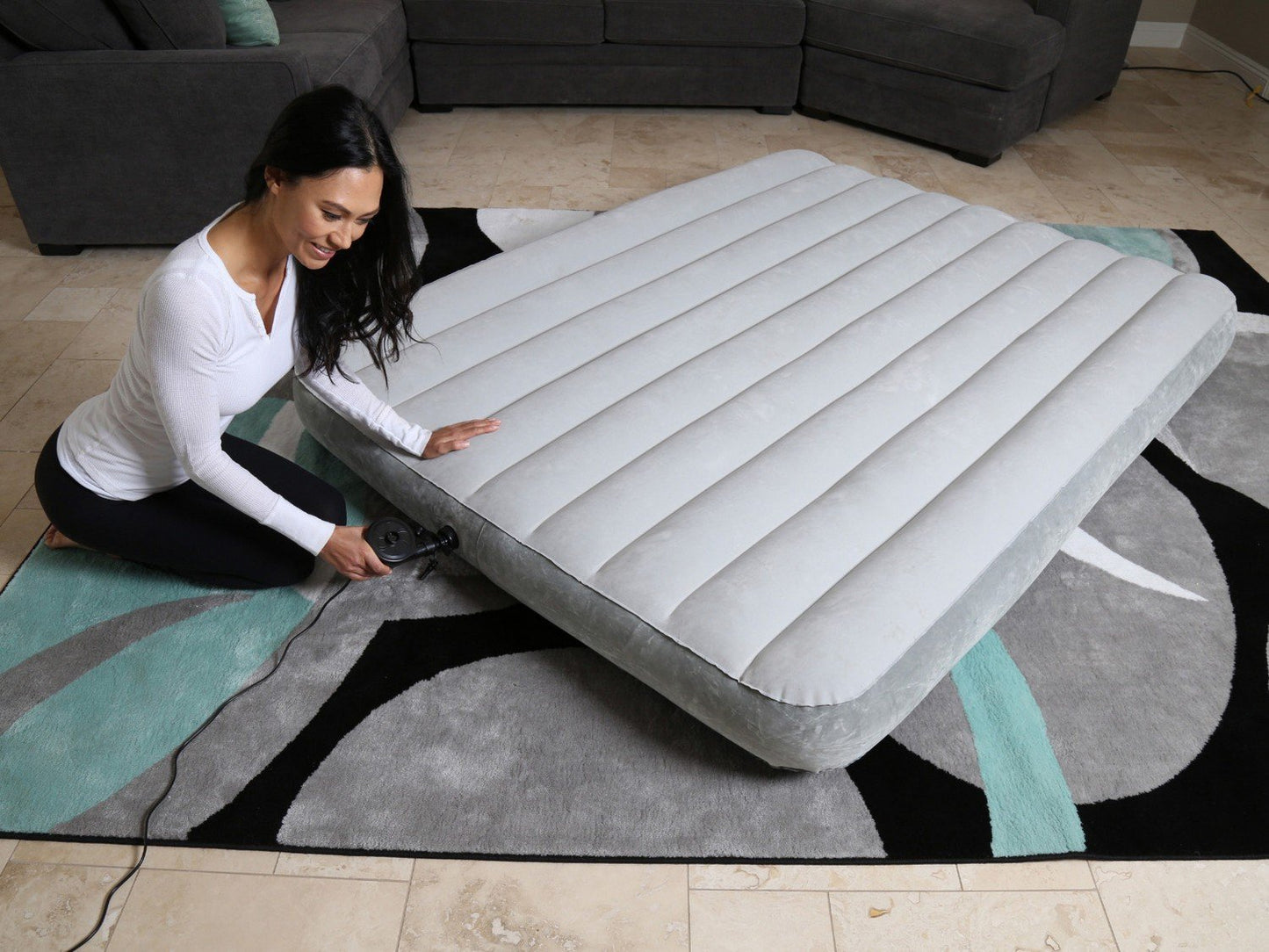 Queen velvet mattress 203 x 152 x 25 cm Bestway 67541