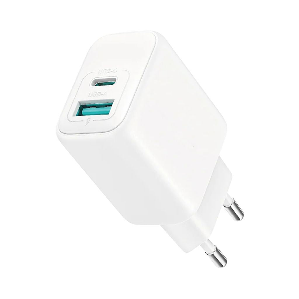 Quick Charger USB & USB-C, PD & Q.C3.0, 3.5A, 20W - White