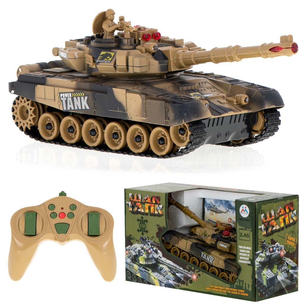 RC Big War Tank 9995 large 2.4 GHz sand
