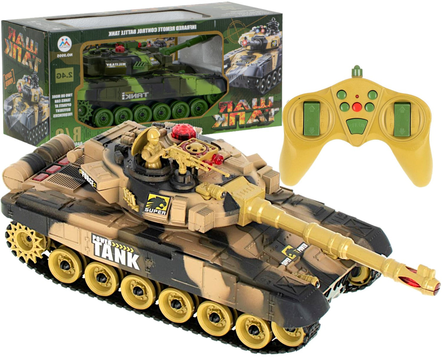 RC War Tank 9993 2.4 GHz desert tank