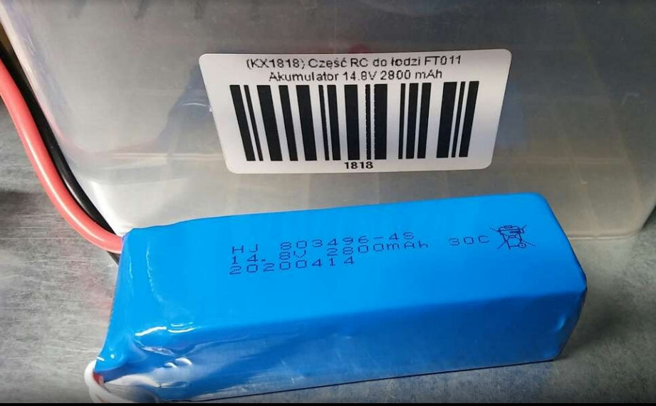 RC boat part FT011 Battery 14.8V 2800 mAh