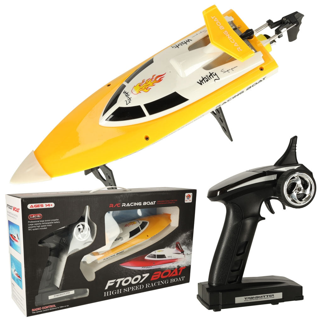 RC remote control boat FT007 yellow