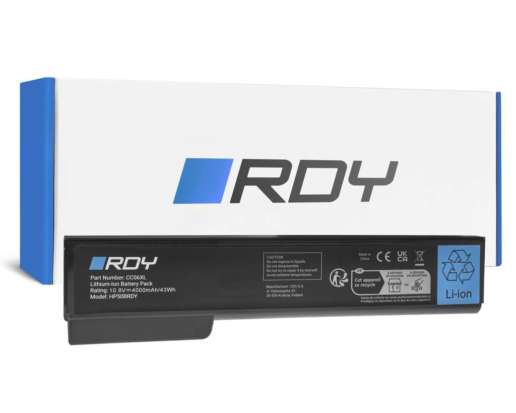 RDY Batteri CC06 CC06XL För HP Elitebook 8460P 8460W 8470P 8470W 8560P etc.