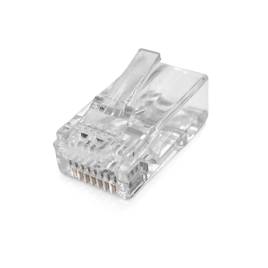 RJ45 Pass-Through Connector, CAT6, Gold-Plated, 10-Pack