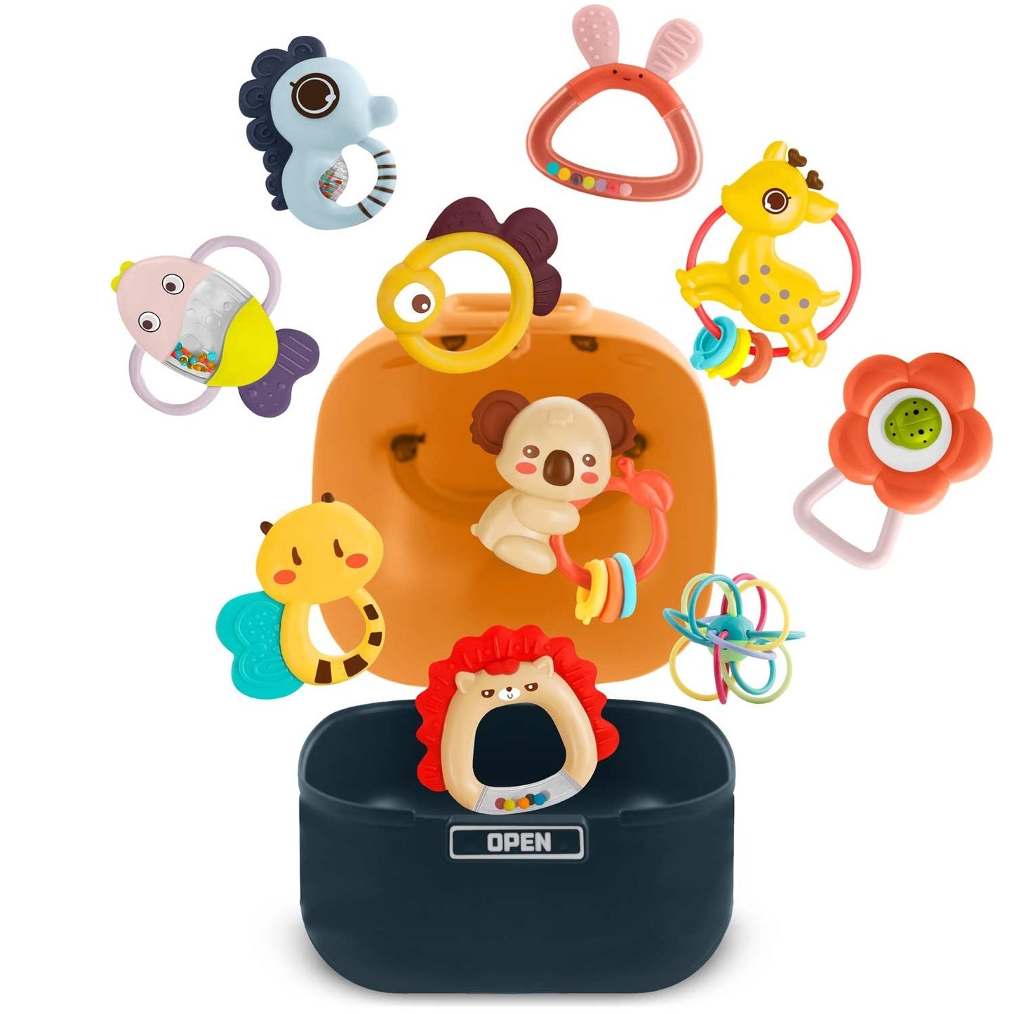 RK-738 Ricokids rattles in a box - 10 pieces