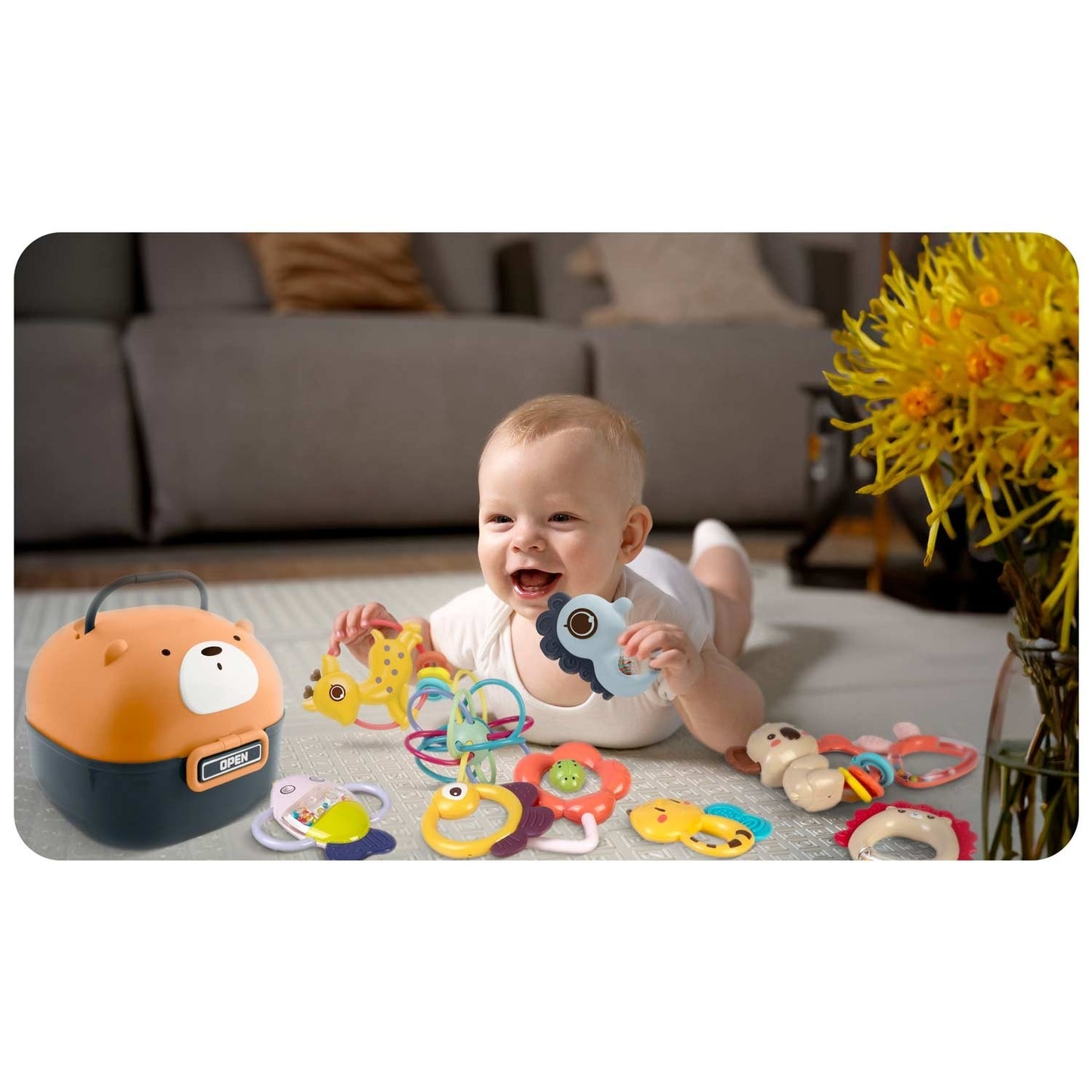 RK-738 Ricokids rattles in a box - 10 pieces