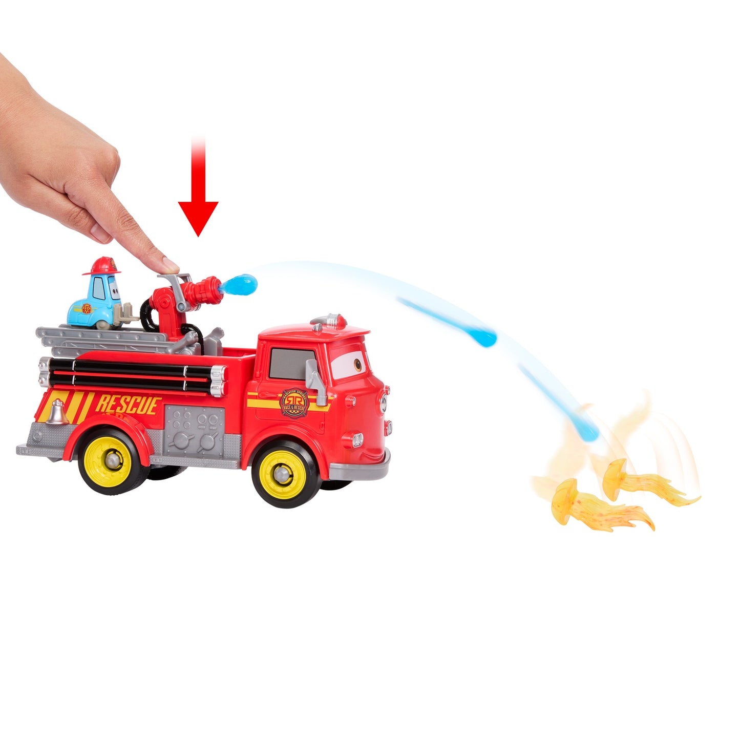 Fire Truck & Guido Playset with Water Cannons