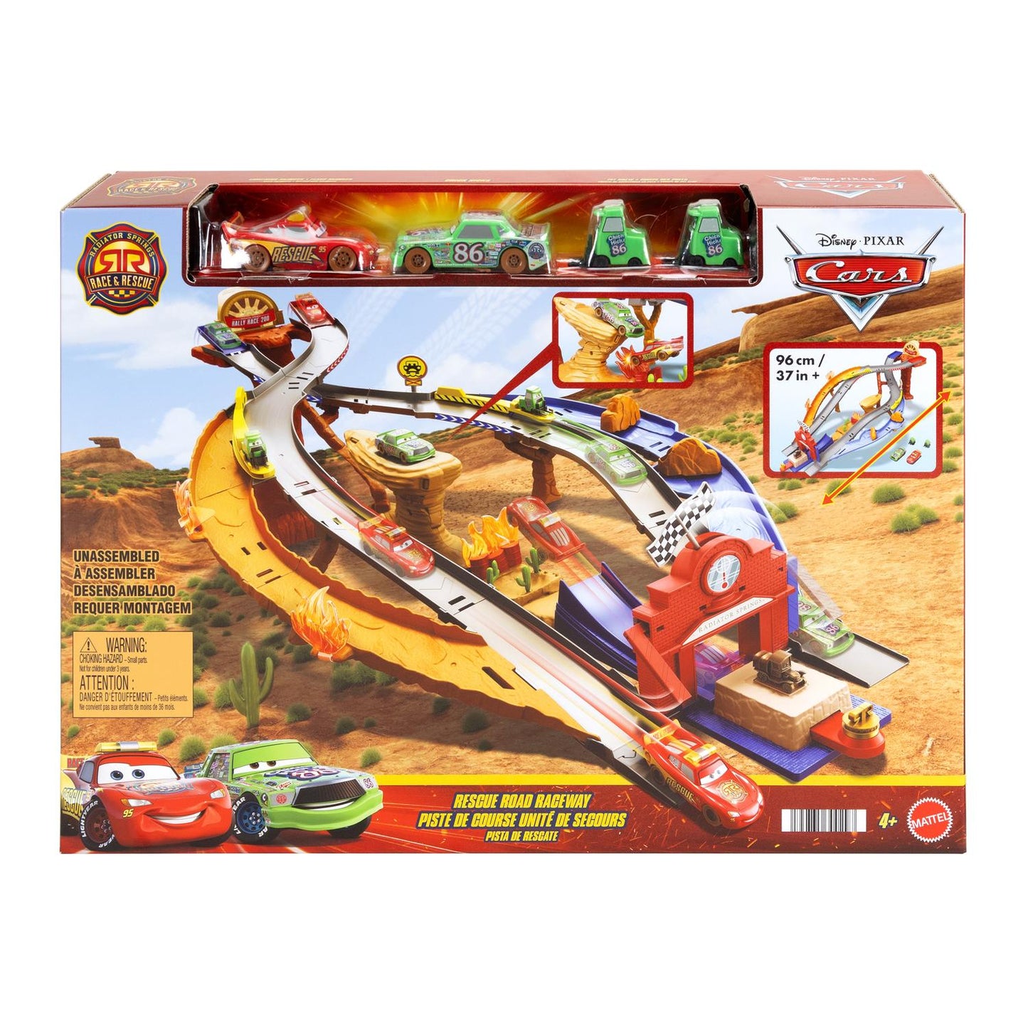 Cars Race & Rescue Playset with Lightning & Friends