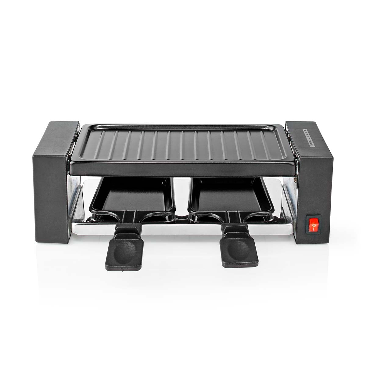 Raclette Grill Set for 2 – 400W, Non-Stick, 23x10 cm