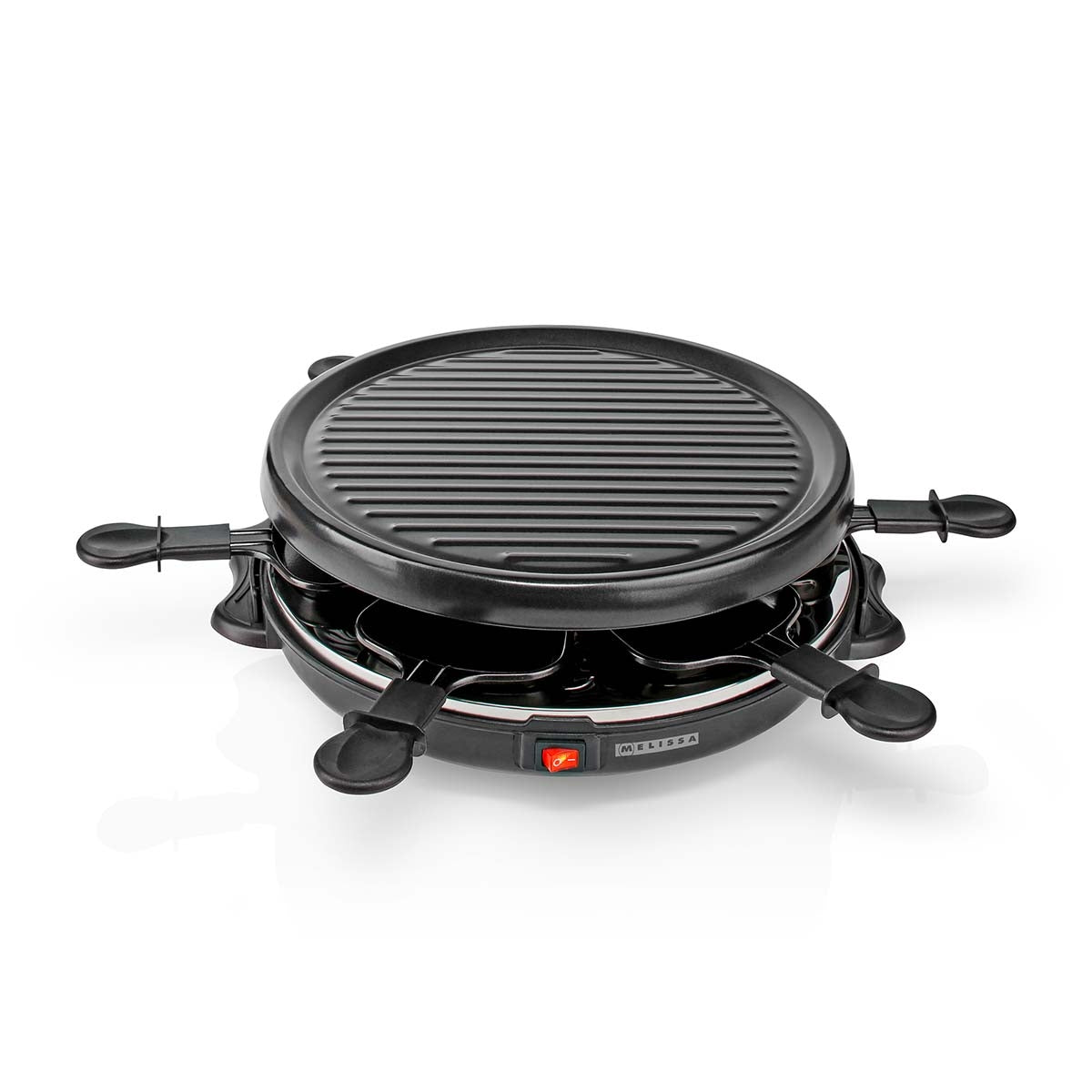 Raclette Grill Set for 6, 800W, Non-Stick, 29cm