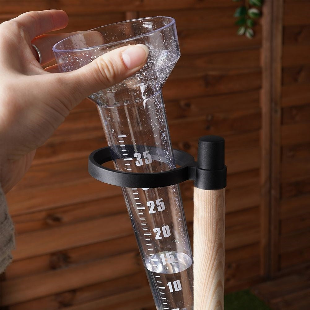 Rain Gauge with Pole Mount and Clear Scale for Accurate Measurements