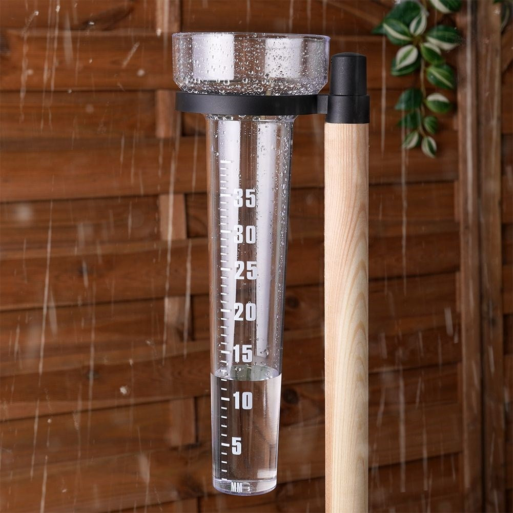 Rain Gauge with Pole Mount and Clear Scale for Accurate Measurements