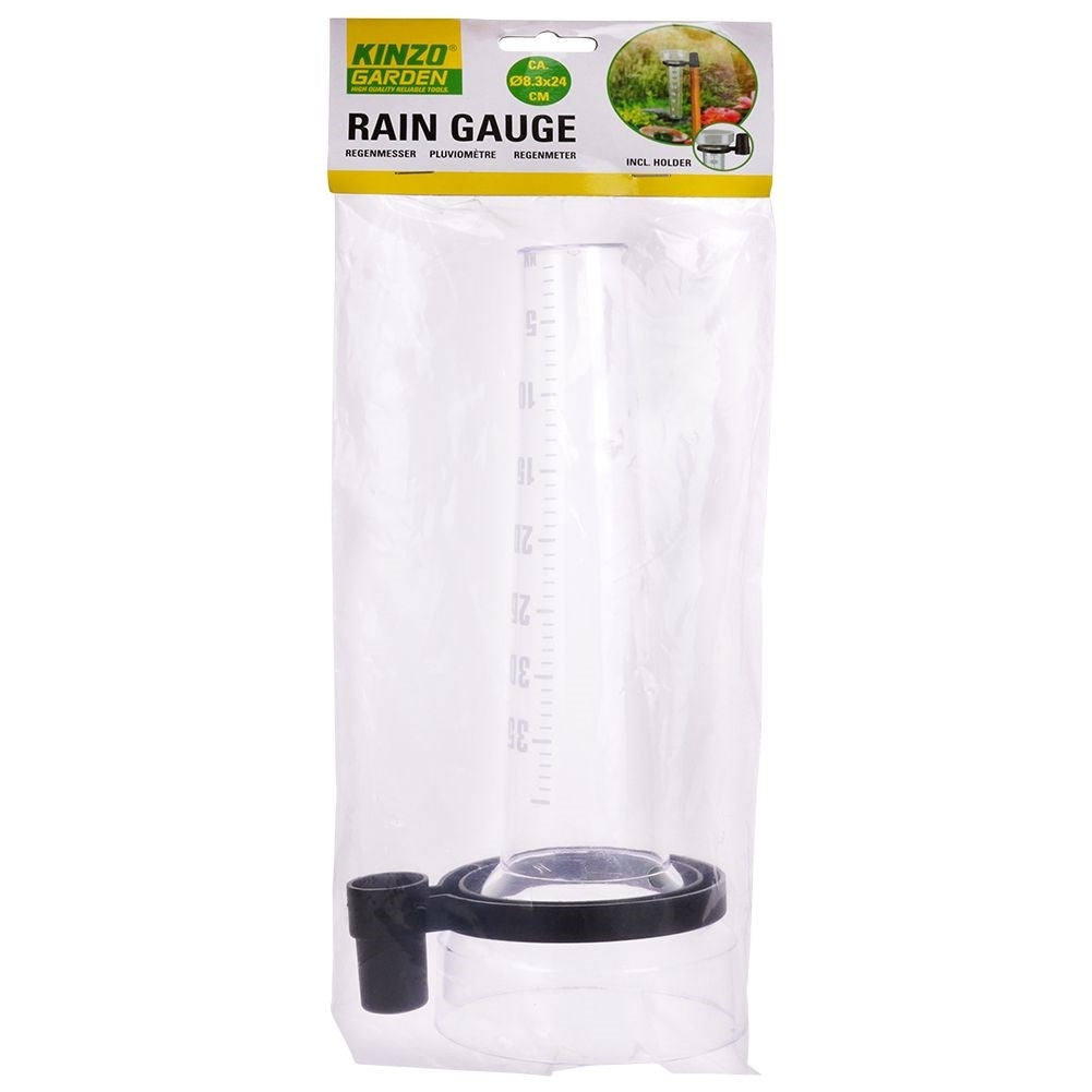 Rain Gauge with Pole Mount and Clear Scale for Accurate Measurements