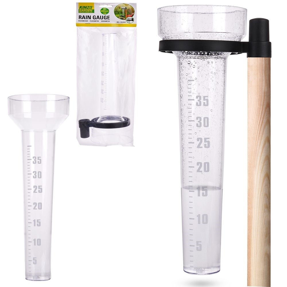 Rain Gauge with Pole Mount and Clear Scale for Accurate Measurements