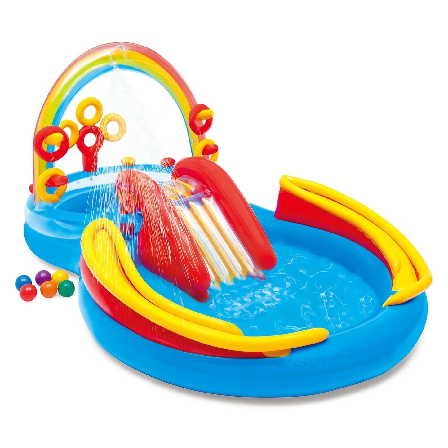 Rainbow inflatable playground 297 x 193 x 135 cm INTEX 57453
