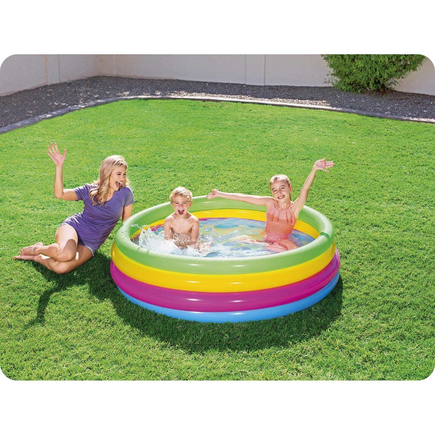 Rainbow inflatable pool 157 x 46 cm Bestway 51117