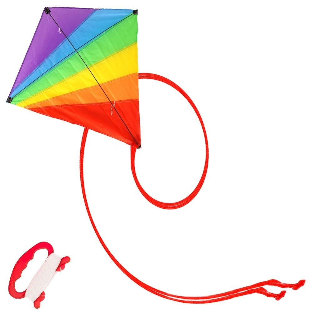 Rainbow kite with 36m line - Colorful and impressive