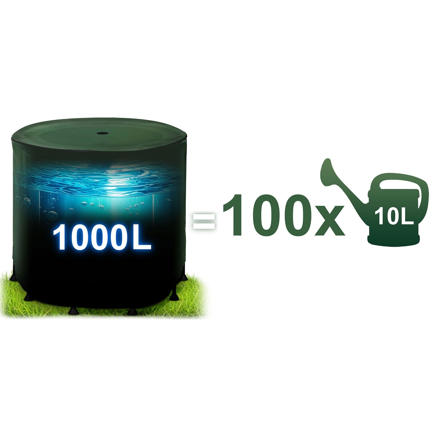 Rainwater tank 1000 l Plonos PL-523