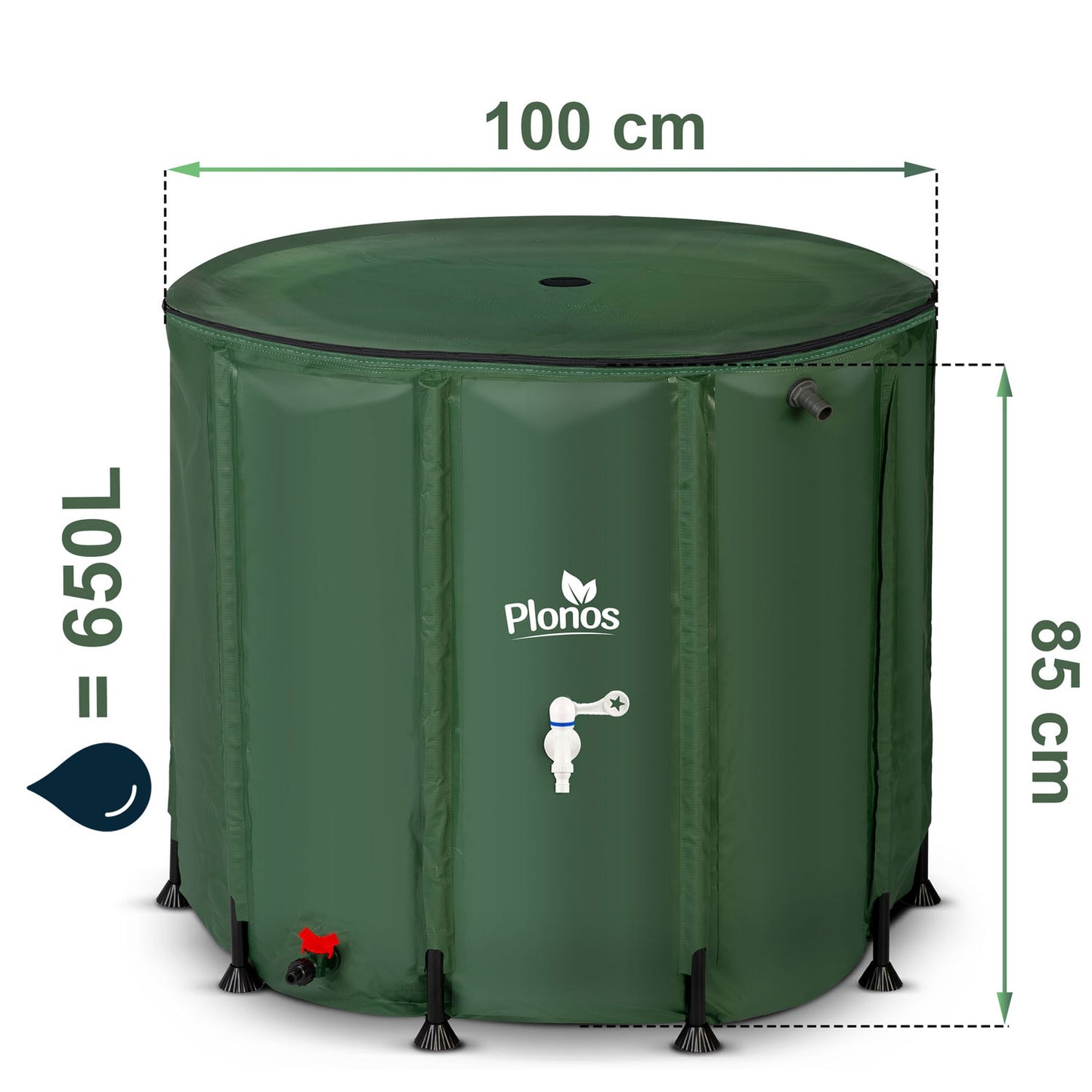 Rainwater tank 650 l Plonos PL-522