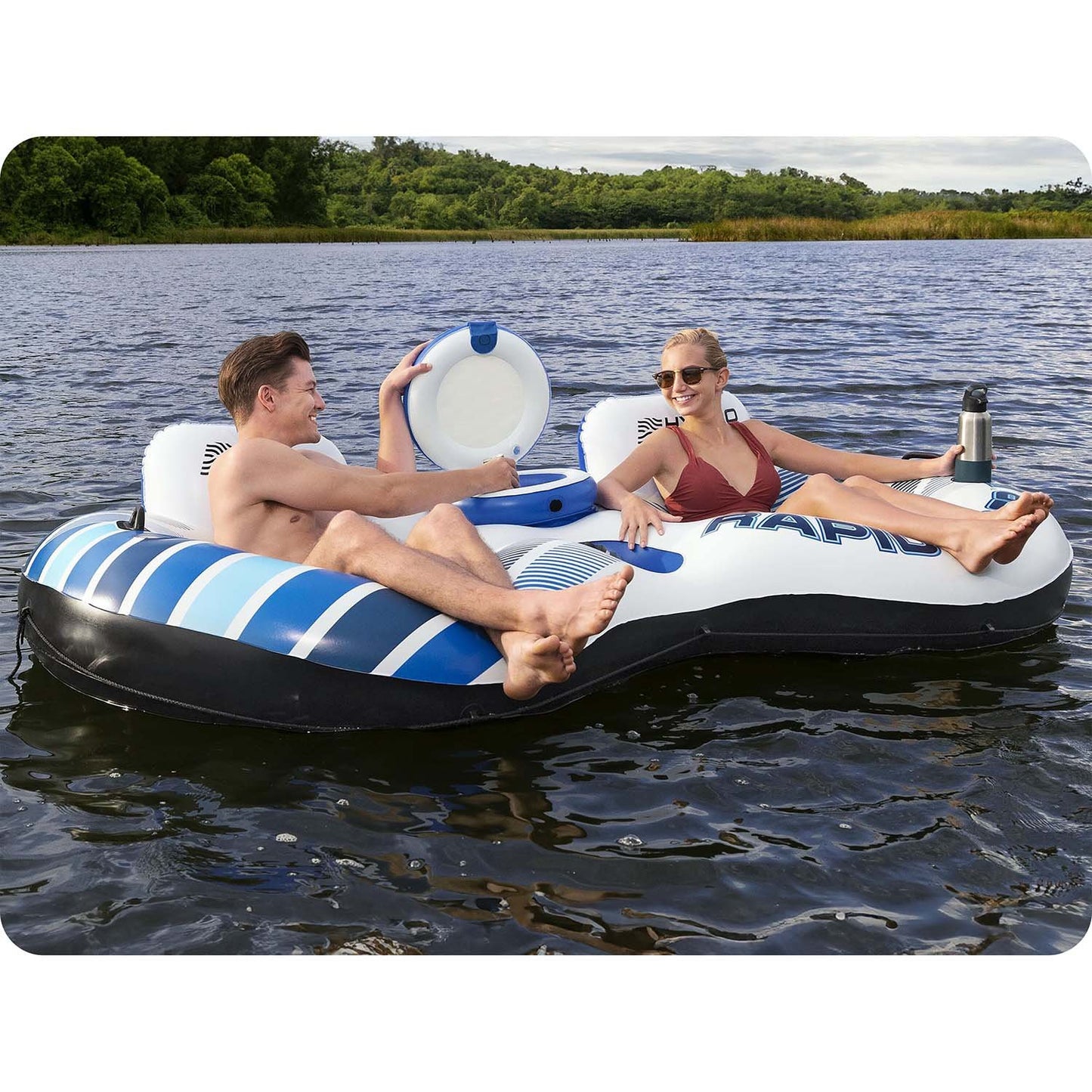 Rapid Rider Bestway 43113 double mattress swimming ring