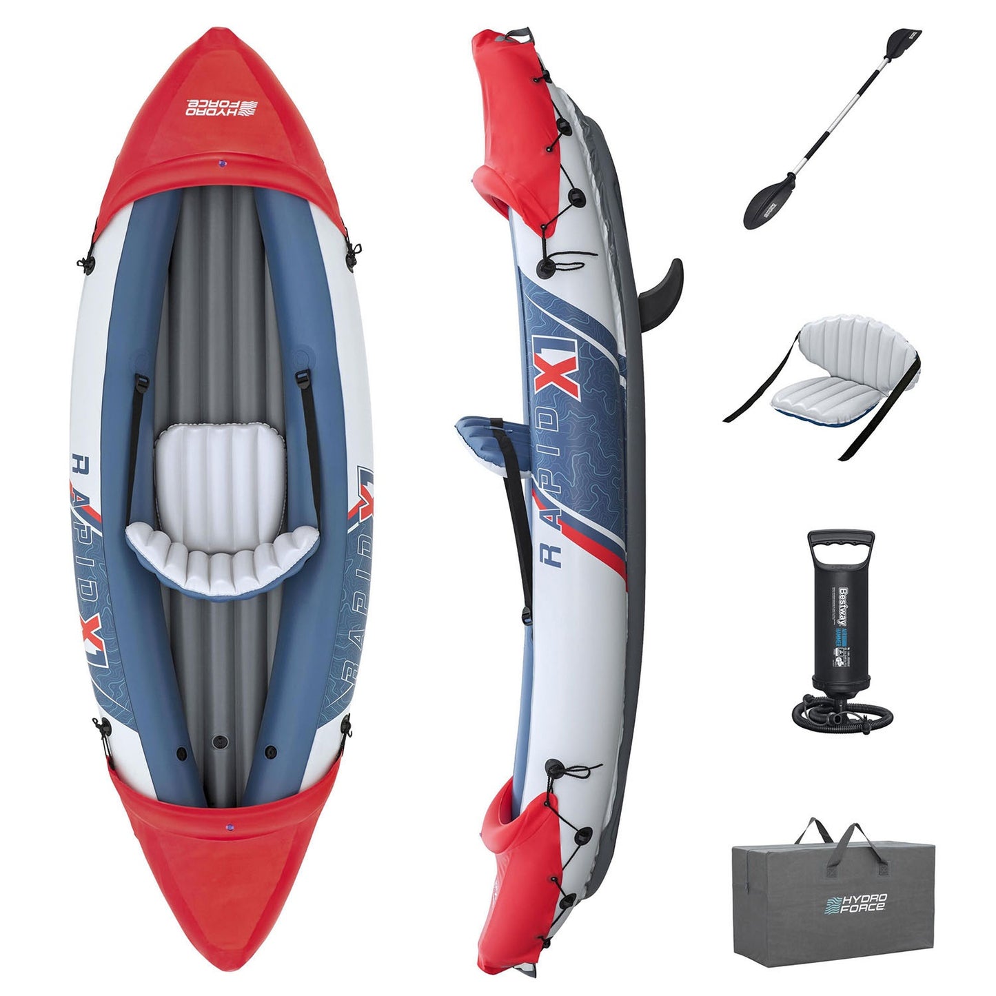 Rapid X1 inflatable kayak 290 x 91 cm Bestway 65176