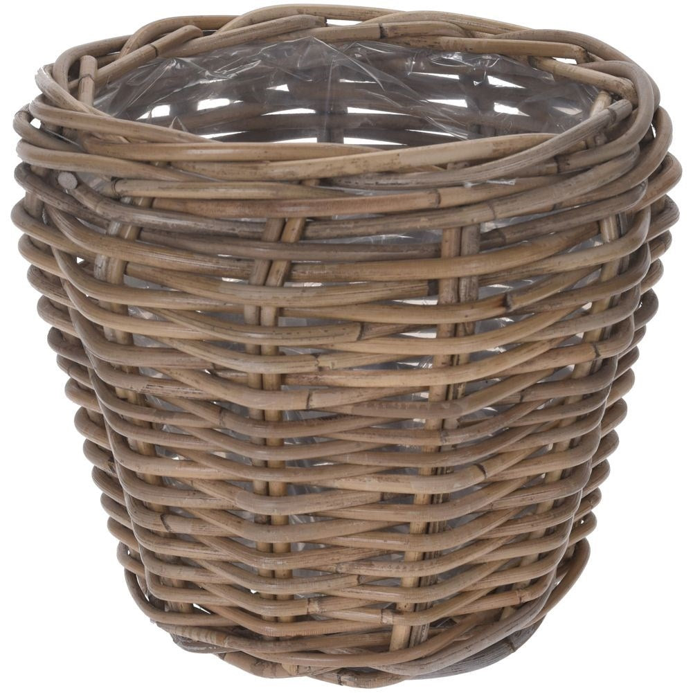 Rattan basket for plants and herbs - natural and stylish
