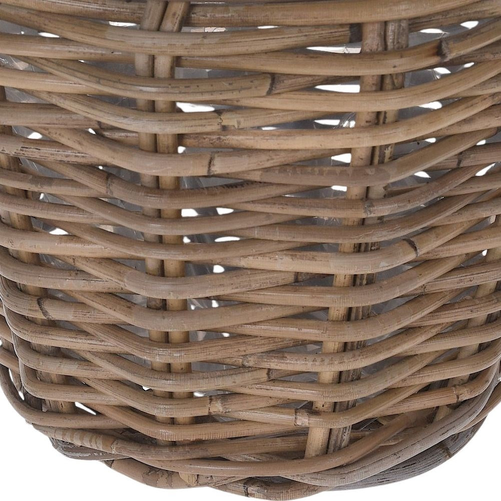 Rattan basket for plants and herbs - natural and stylish