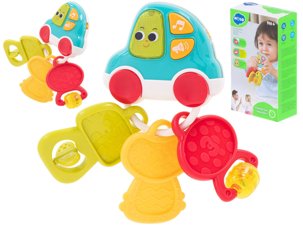 Rattle teether interactive keys HOLA