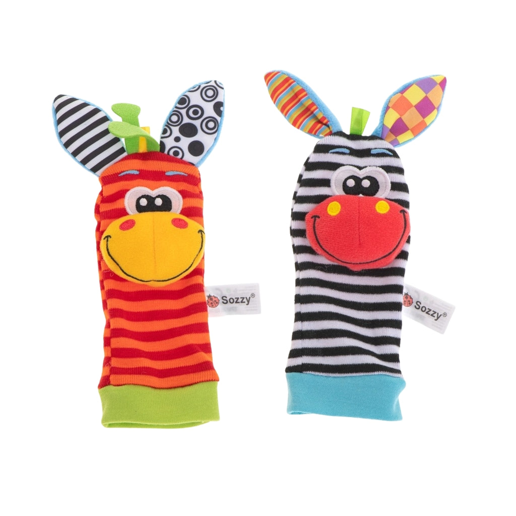 Rattle toy foot socks 2pcs.