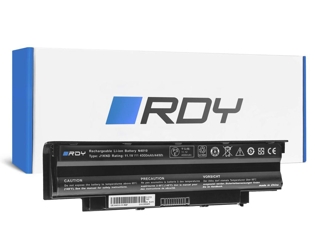Rdy Batteri J1Knd För Dell Inspiron 13R 14R 15R 17R Q15R N4010 N5010