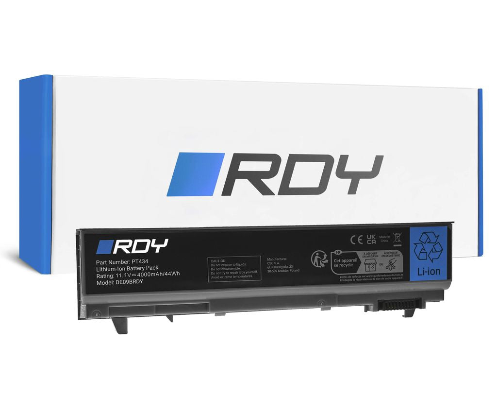 Rdy Batteri PT434 W1193 För Dell Latitude E6400 E6410 E6500 E6510 E6400