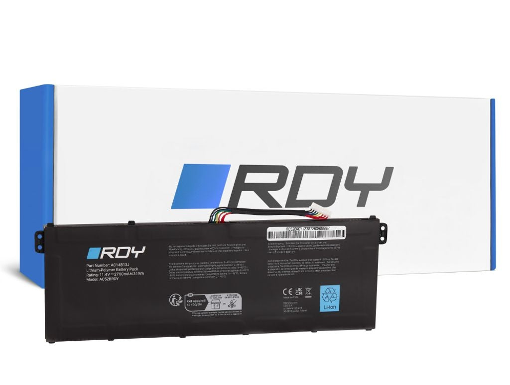 Rdy Laptop Batteri Ac14B13J Ac14B13K Ac14B18J För Acer Aspire E 11 Es1-111M Etc